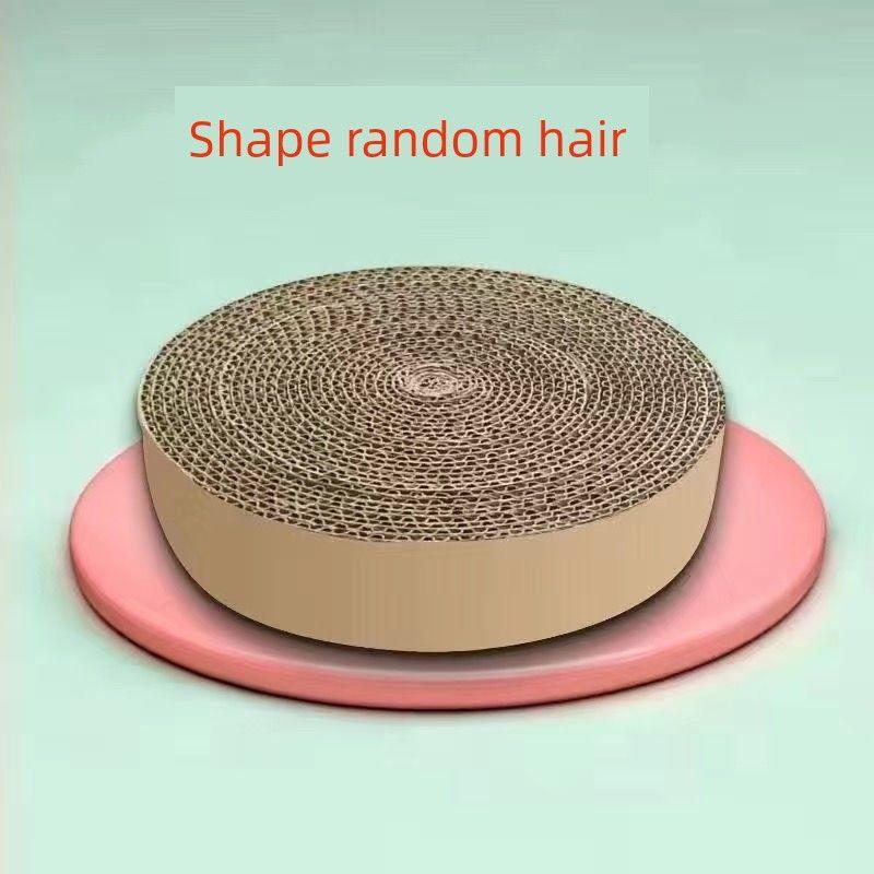 

Когтеточка из гофрокартона, износостойкая, не крошится, вертикальная, когтеточка для кошек, потребление энергии, устойчивая к царапинам игрушка, товары для питомцев Small round plate 20*20cm