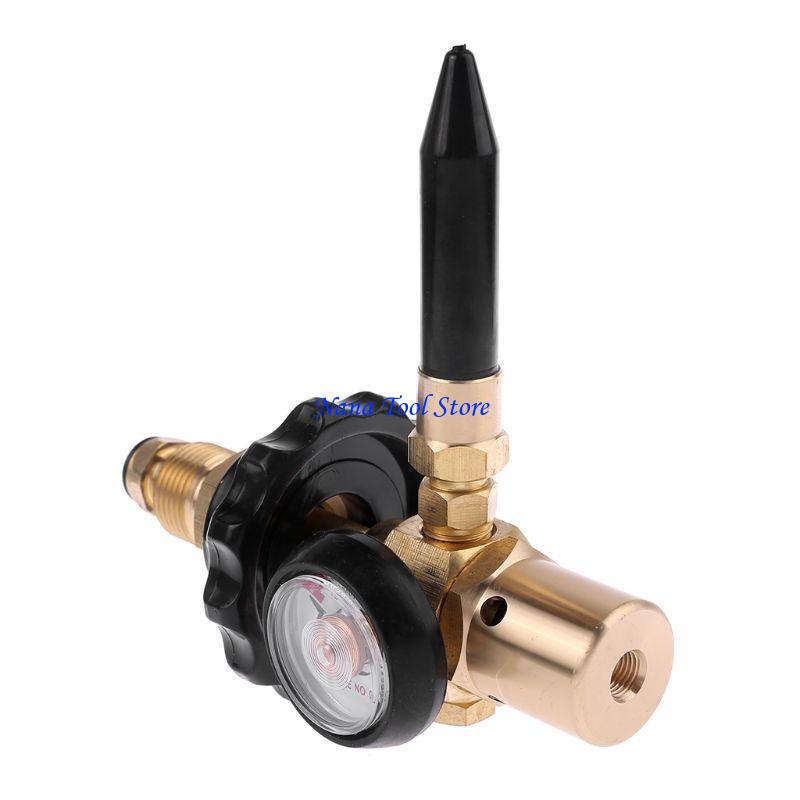 31GJ Brass Helium Latex Pressure Reducer With Pressure Gauge Fit for G5/8 for Tank