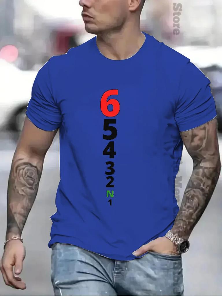 Letní Vintage Trička Pánská Dámská Manuální Převodovka 1N23456 Motocykl Rychlost Potisk Trička Unisex Oversized Hip Hop Tričko Oblečení