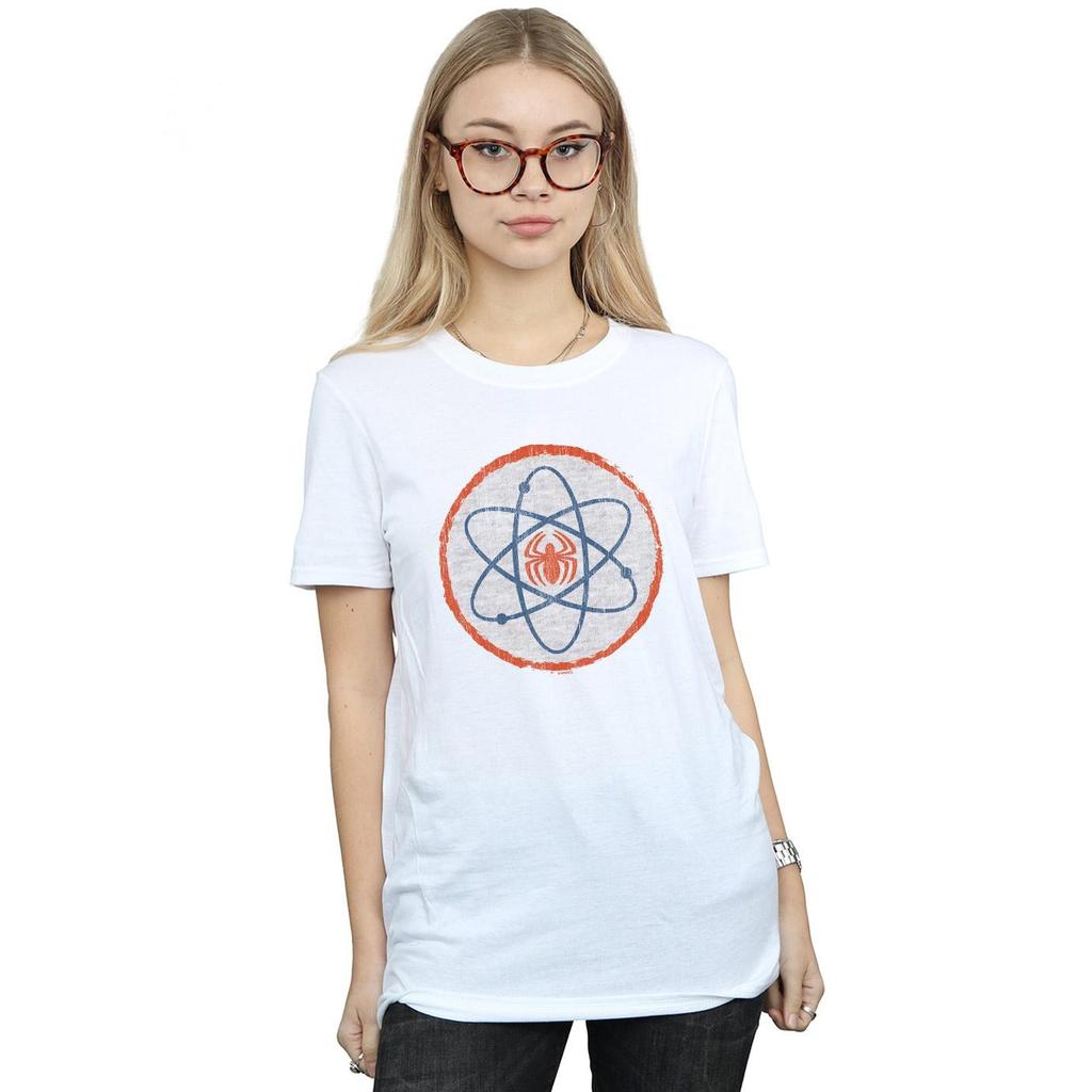 Marvel Womens/Ladies Spider-Man Atom Cotton Boyfriend T-Shirt