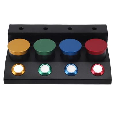 Watch Oiler Dish Cups Professional Efficient Metal 4 Dish Watch Oil Dip Tool with Dustproof Covers