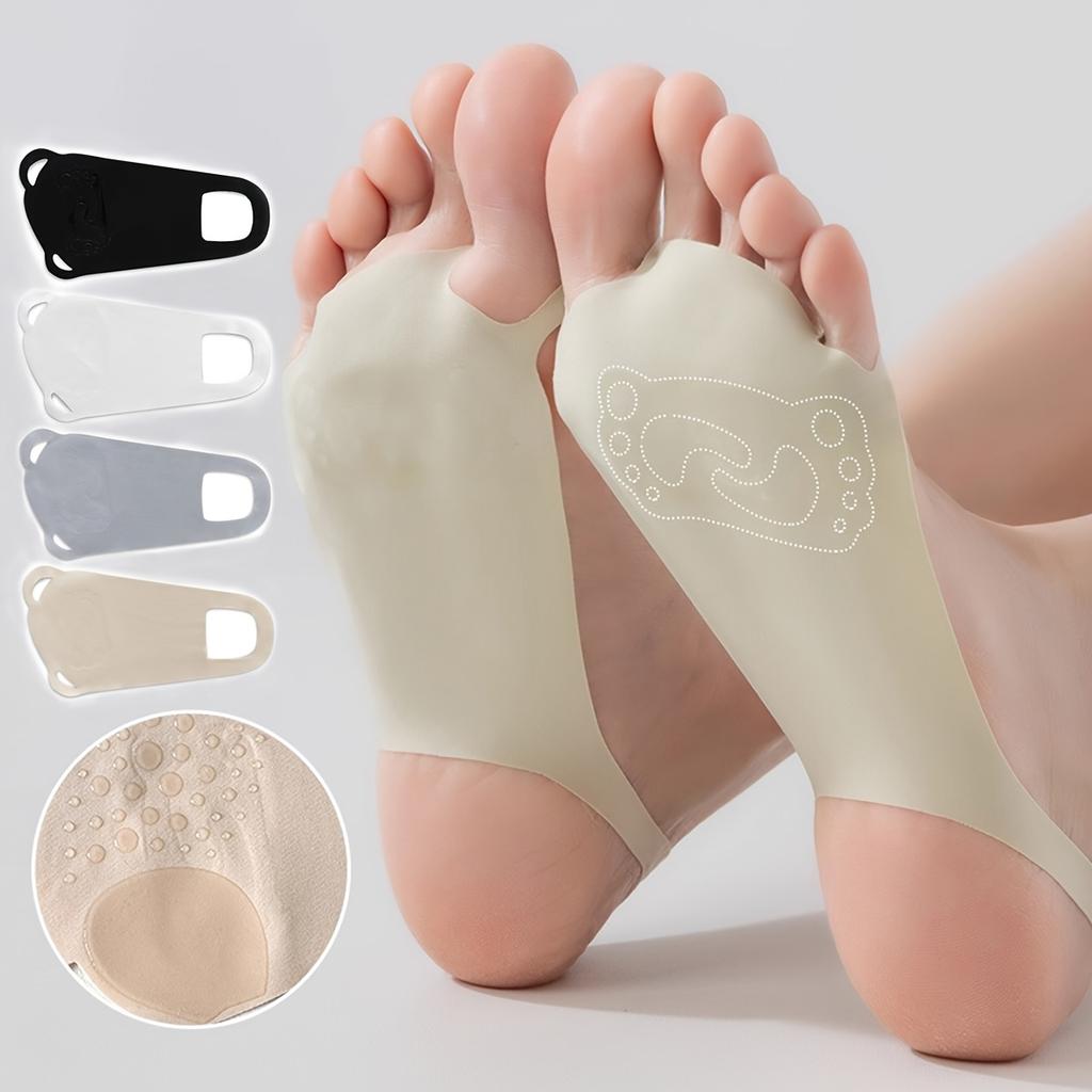 1Pair Women's Multi-Color 1pc Invisible Socks for Summer Pair with High Heels Shallow-Cut Toe Separator Socks