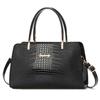 Women's Fashion Luxury Hot-Sale Patent Leather Lizard Pattern Shoulder Crossbody Top Handle Bag