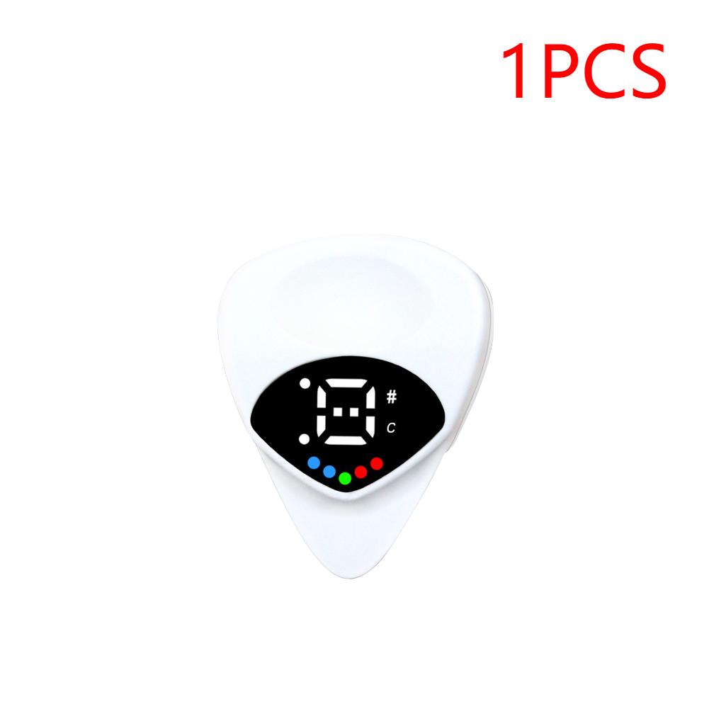 

1/2 шт. 2-в-1 Медиаторы Тюнер Цифровой Электронный Тюнер Тюнер для Электроакустической Гитары Баса Мандолины