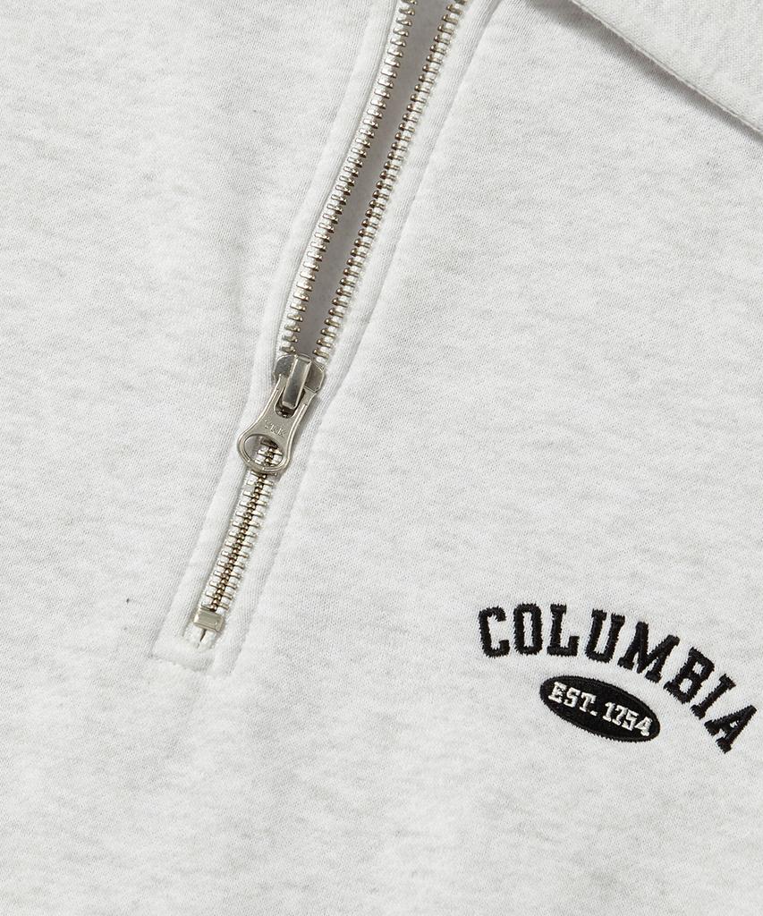 Columbia University Cu Arch Fleece H/Zip Sweatshirts_Light Melange