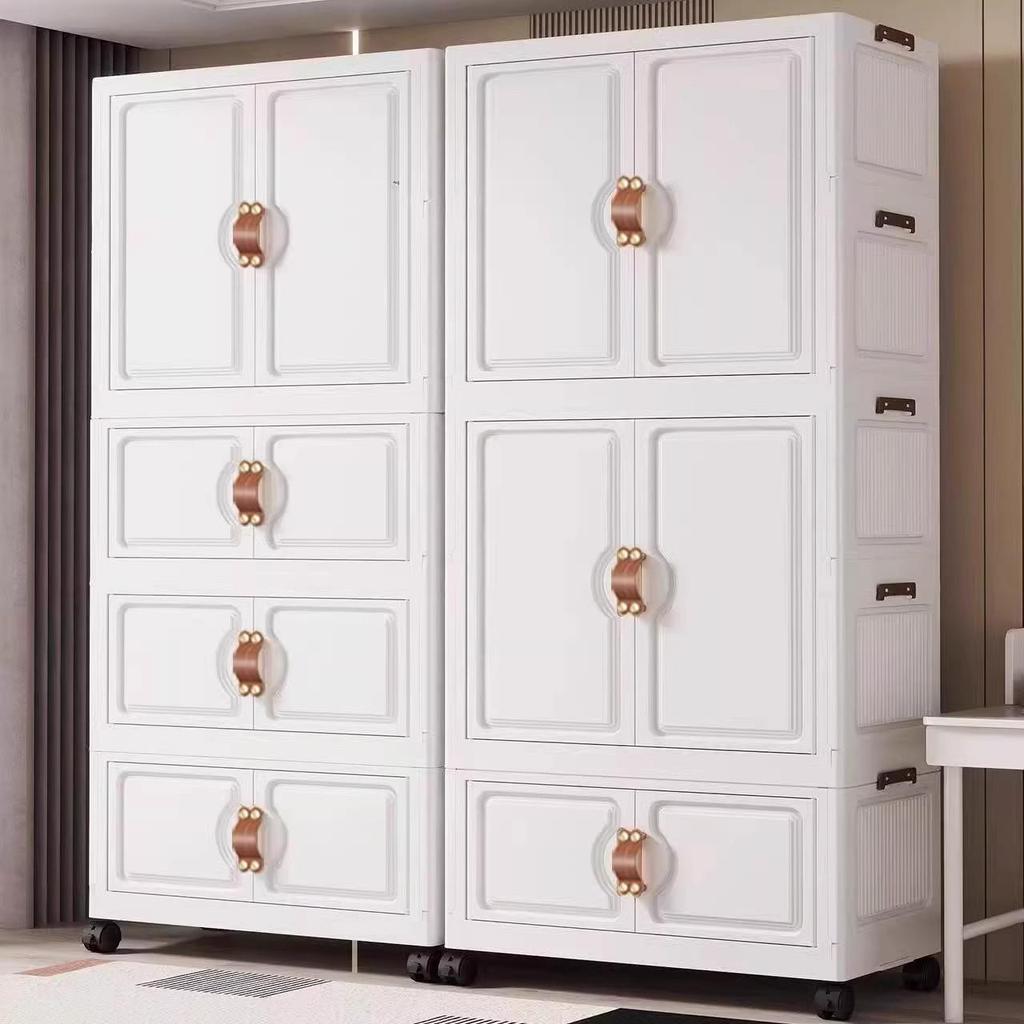 25-Year Durable No-Installation Folding Storage Cabinet for Toys & Clothes