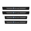 4Pcs Leather Carbon Fiber Car Door Sill Protector Strip Stickers for Volkswagen VW RLine Golf 4 5 Bora Polo Beetle Tiguan GTI B7