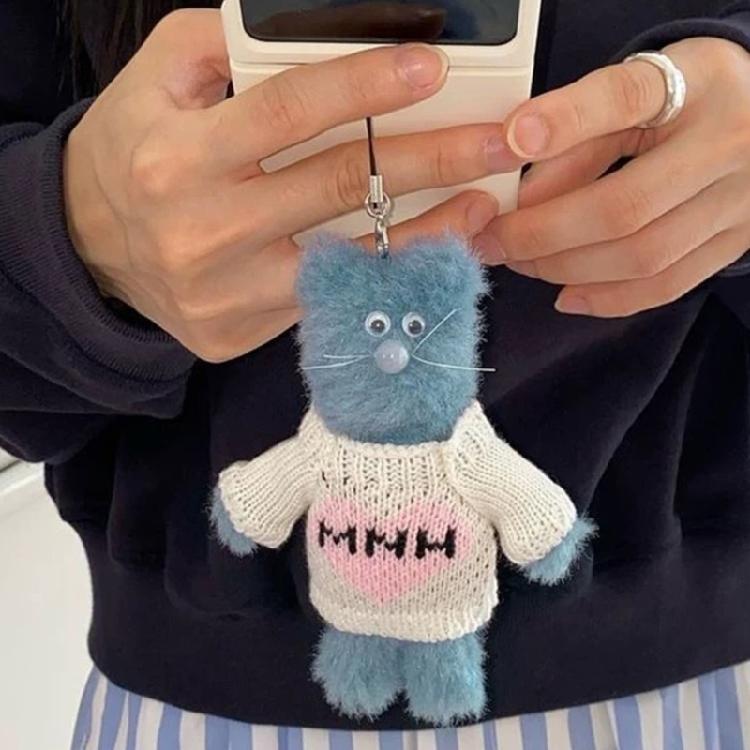 Plüschbär Schlüsselanhänger Anhänger für Damen Autoschlüssel Rucksack Handtasche