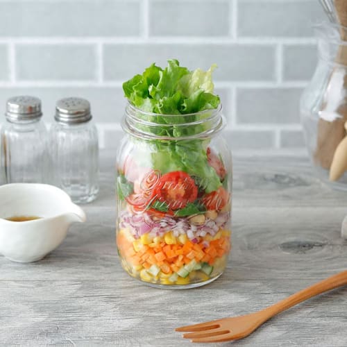 EAST Table Quattro Stagioni Bormioli Rocco Glass Jar, 500cc, Microwave and Dishwasher Safe