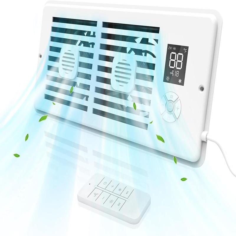 Домашний интеллектуальный бесшумный вентилятор с ароматерапией, канальный усилитель, интеллектуальный вентилятор-бустер для вентиляции с контролем постоянной температуры белый