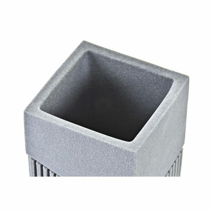 Porte-brosse à dents - DKD Home Decor - Résine - Gris - Style Scandinave - 7,6 x 7,6 x 10 cm