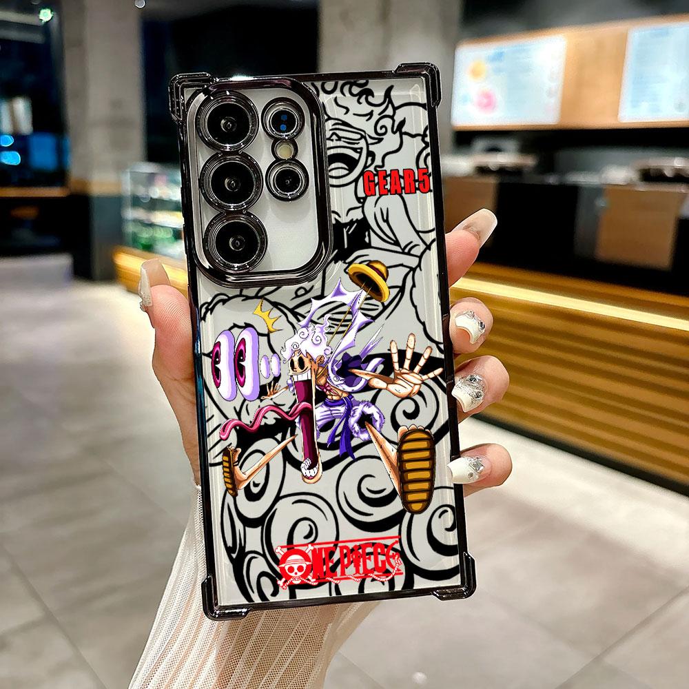 Sun God Nika GEAR 5 Luffy Cute Coque For Galaxy S26 Ultra Phone Case For Samsung S26 S25 S24 S23 S21 Ultra S20 FE S25 Plus Cover