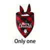 Christmas Dog Bandana - Triangle Scarf with Santa Claus and Letter Graphic for Pet Holiday Parties
