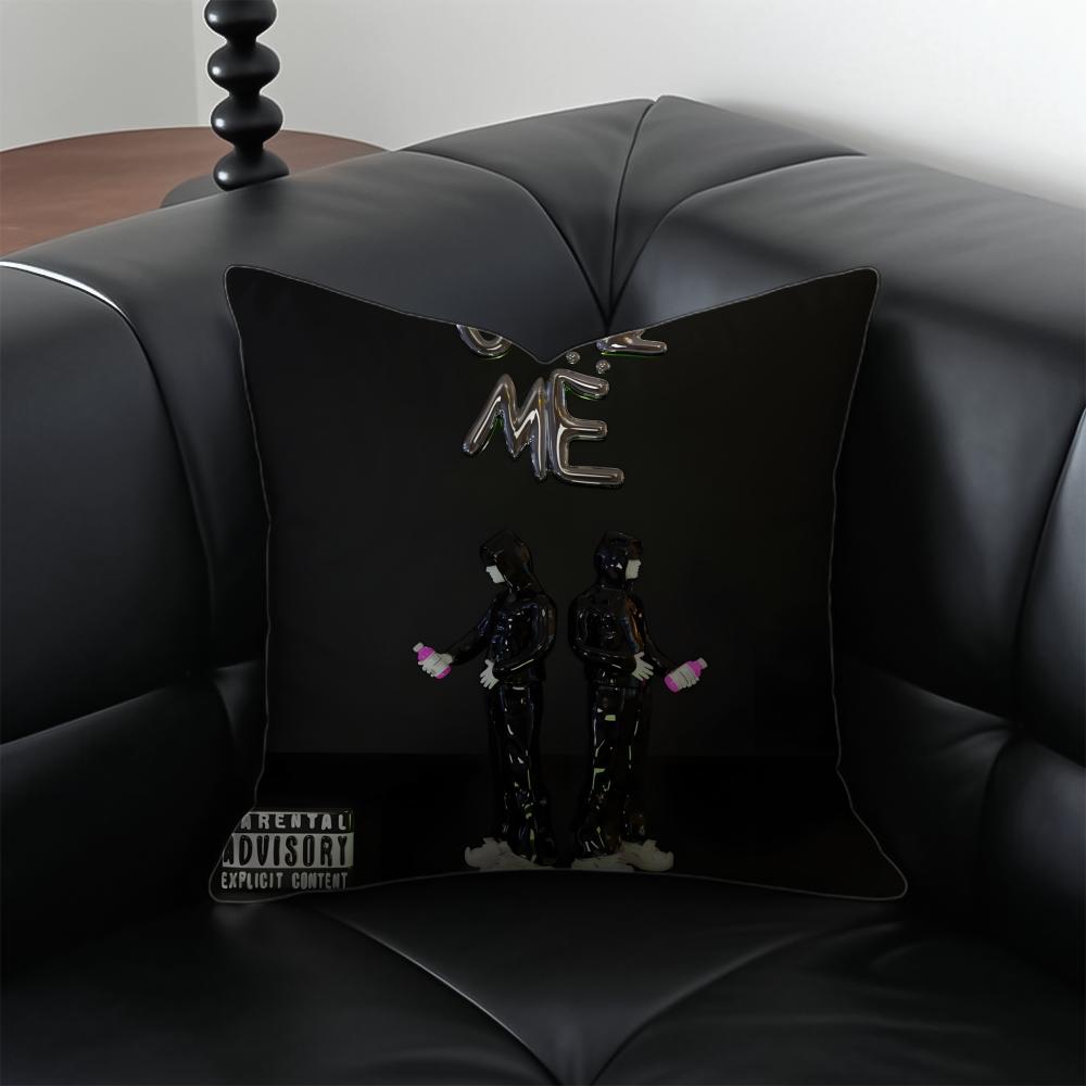 HOT YYeat New Album Cushion Cover Pillow Case Antidustmite Invisible Zipper Silky Plush Cushion