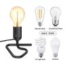 EU/US Plug E27 E26 Lamp Base Holder With Switch Vintage Table Lamp Bedside Lamp Night Light For Bedroom Living Room Decor