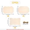 12 Pcs Unfinished Hanging Wood Plaques for Painting Wood Burning Home Decor
