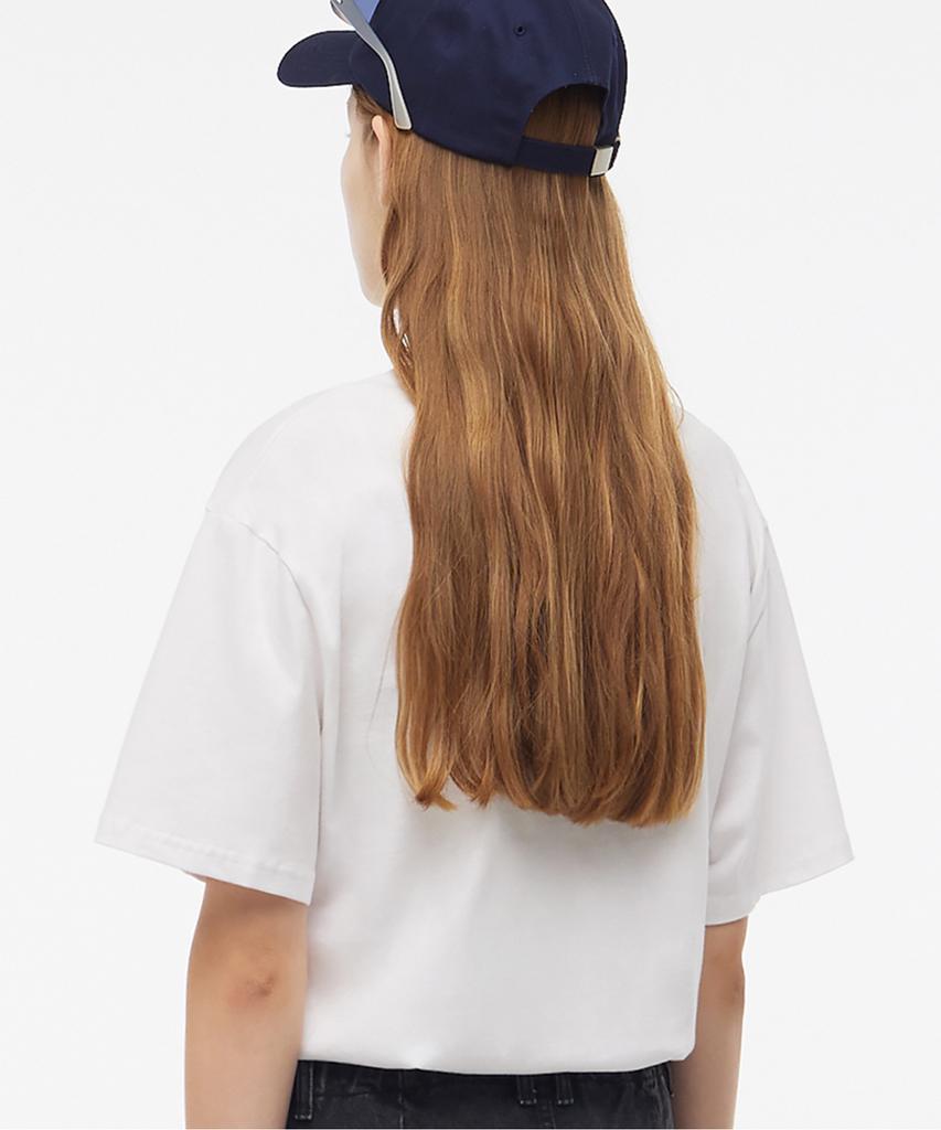 MATCHGLOBE Dog Print Oversized Tee (White)