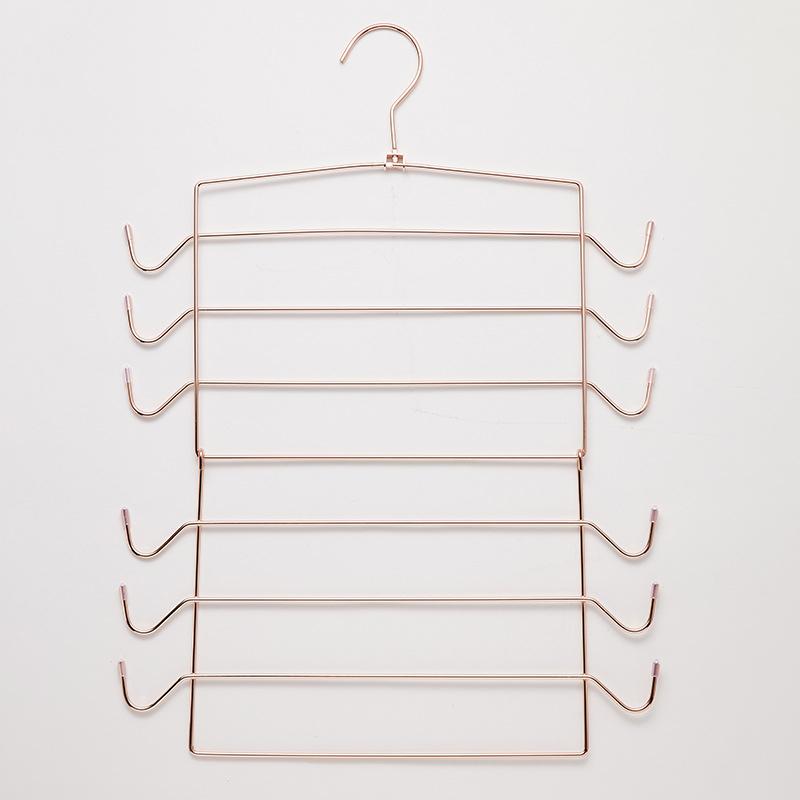 1PCS Gold Tank Top Hanger,Bra Organizer Rack with 360° Rotatable Hook for Closet,Space Saving Metal Clothes Racks for Camisole