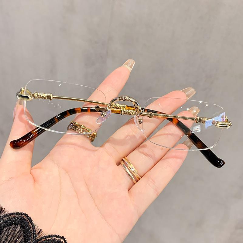 High-End Randlose Kurzsichtigkeitsbrille: Blaulichtfilternd, photochrom, modisch mit Promi-Appeal.