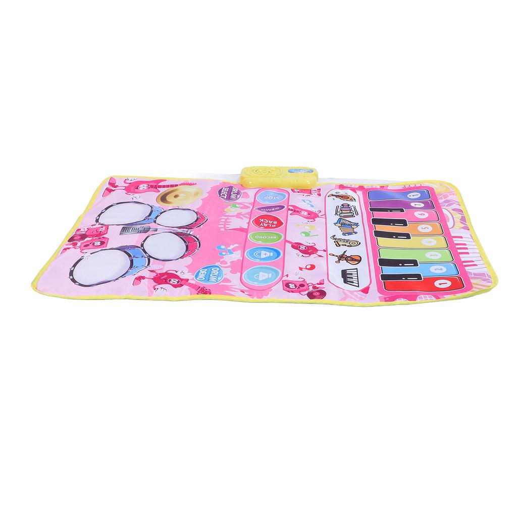 2 in 1 Baby Piano and   Mat 13 Keys 5 Music Instruments Sounds Interactive Game Baby Musical Mat for Toddler