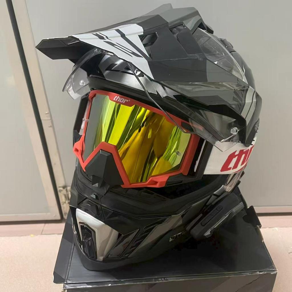 Motocross MX goggles for windproof, dustproof, UV protection. Compatible with off-road motorcycle helmets, MTB bicycle helmets,