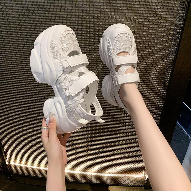 2025 Designer Comfort Designer Casual Shoes Spring and Autumn Women's Shoes Women's New Shoes  Platform Sandals