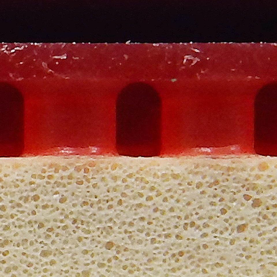 Butterfly Bryce Vysokorychlostní 05950 Stolní tenis Extra silná guma, Červená,