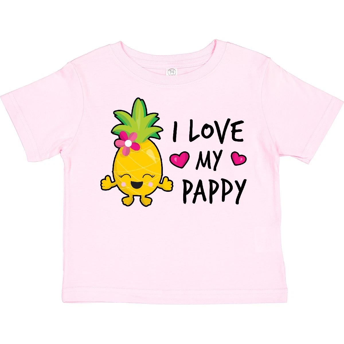 Inktastic I Love My Pappy With Pineapple Toddler T-Shirt Summer Grandpa Sun Fun 160