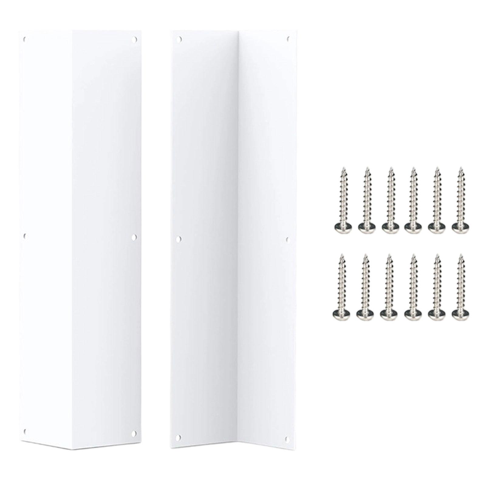2Pcs Siding Corner Guards Protector Replacement Rustproof Metal Wall Corner Protectors for Outside Exterior Wall Repair
