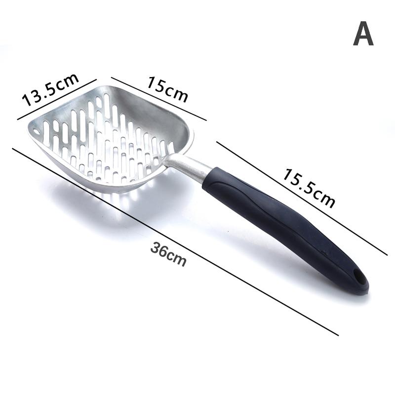 

Совок для кошачьего туалета, большой металлический совок для кошачьего туалета с глубокой лопатой и эргономичной ручкой