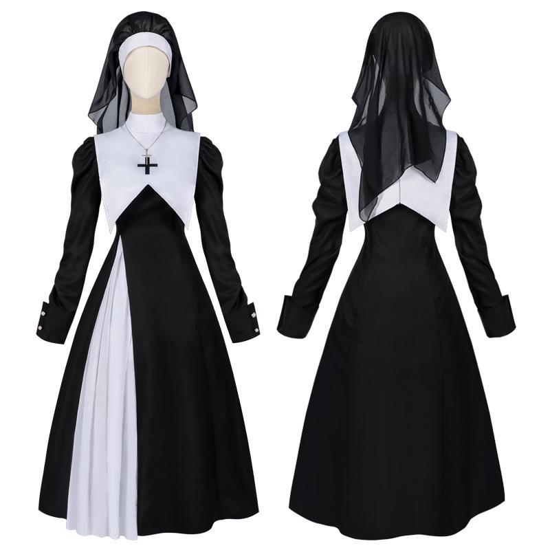 

Cross-Border Sexy Nun Cosplay Costume for Easter & Halloween Large