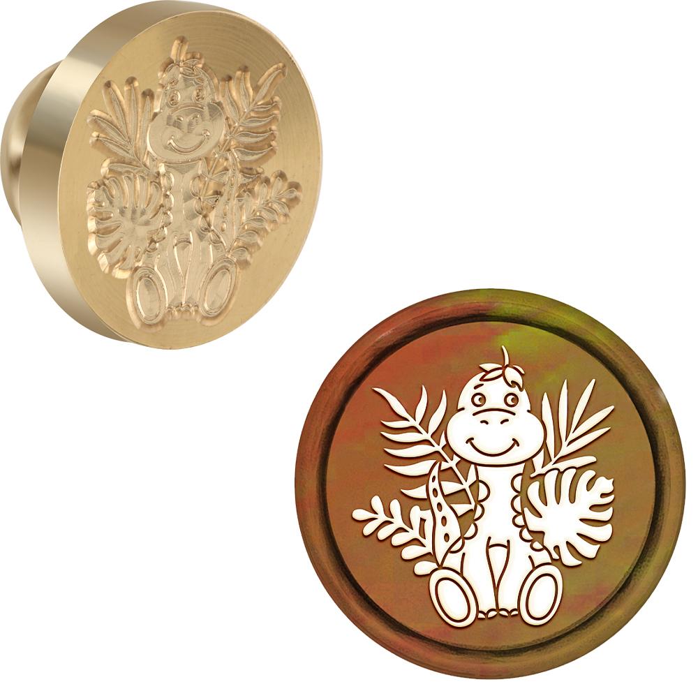 

Animals Collection Summer Otter Diving Wax Seal Stamp Retro Sealing Wax Stamp Dinosaur Plant, Snail Pattern