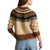 Polo Ralph Lauren FW23 Color Block Single-Breasted Loose Knit Sweater Women Sweater Khaki WMPOSWENDW20201-200