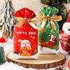 50PCS Gifts Box Merry Christmas Xmas Candy Bags Snowmen Snowflakes Biscuit Bags Santa Claus Candy Treat Bag Christmas