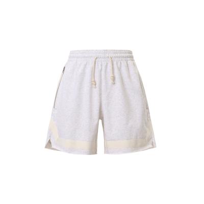 Solid Color Sporty Breathable Lace-Up Shorts Women Bottoms White CZ7218-051