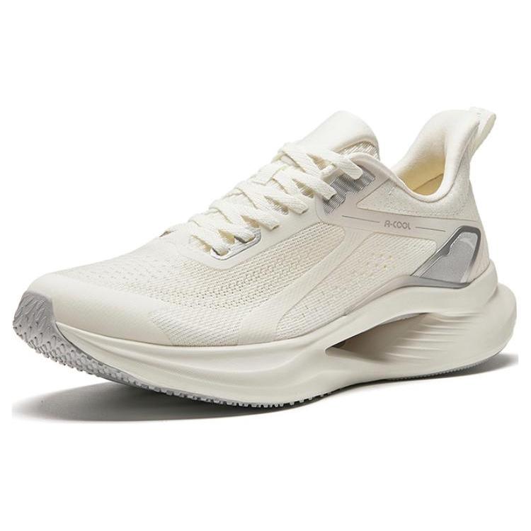 Anta Mesh Cushioning Breathable Lightweight Cushioning Breathable Lightweight Low top Running Shoes Men's Beige 912425506-1