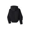 Adidas Solid Color Running Fitness Training Casual Fleece Jacket Women Jackets Black IP7035