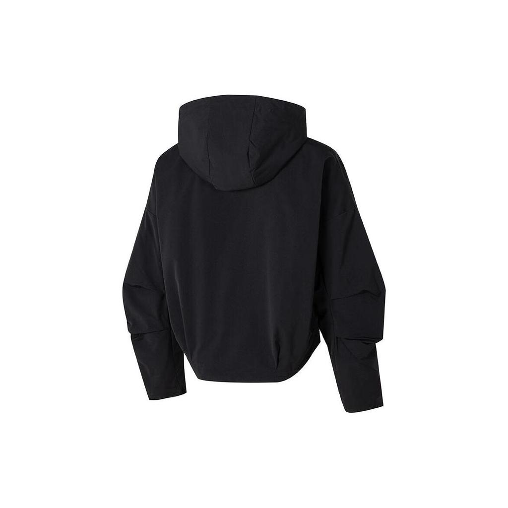 Adidas Solid Color Running Fitness Training Casual Fleece Jacket Women Jackets Black IP7035