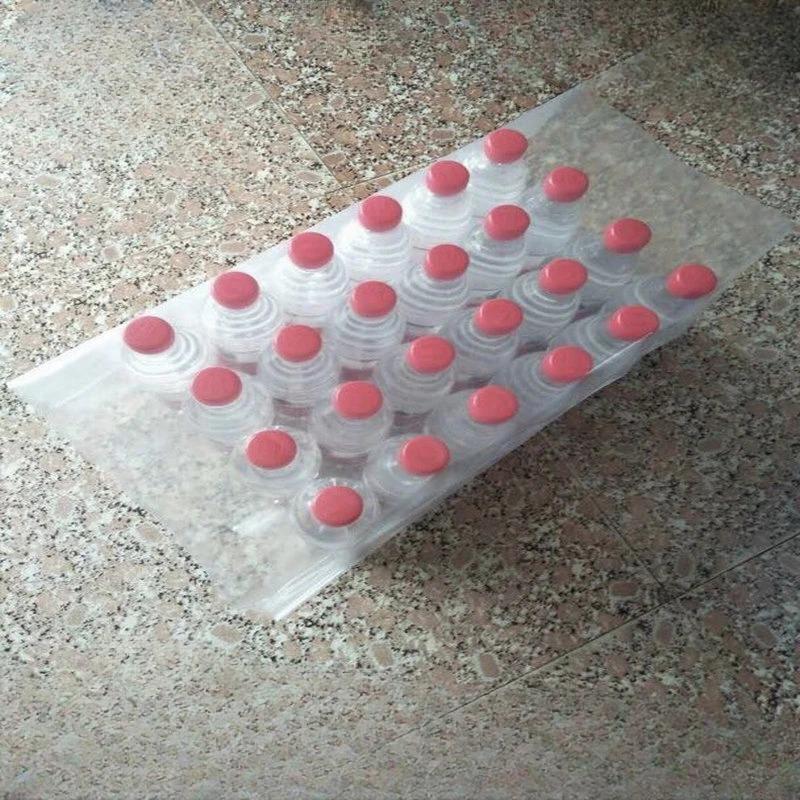 0,2 mm Dicke PE-Schrumpffolie Reißfest Schrumpfverpackungsschlauchbeutel Mineralwasser Glas Wasser Getränk Verpackungsschlauch Schrumpffolie