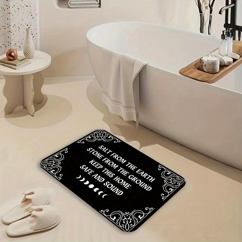 

Witch Welcome Mat Halloween Kitchen Indoor Bathroom Carpet Water Absorbing Corridor Stain Resistant Interior Decoration 40x60cm 16x24inch