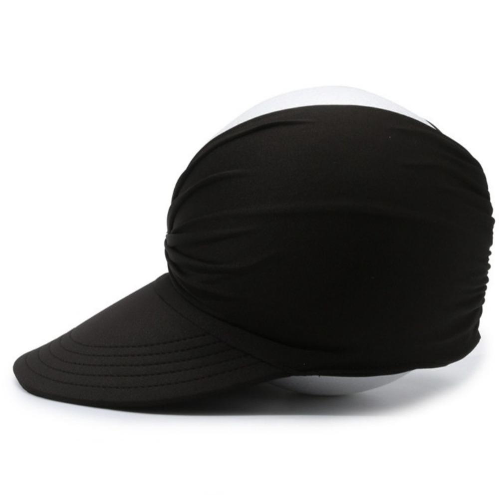 Anti-UV Women Sun Protection Hats Wide Brim Hollow Top Baseball Caps Fashion Beach Visor Cap  Adult