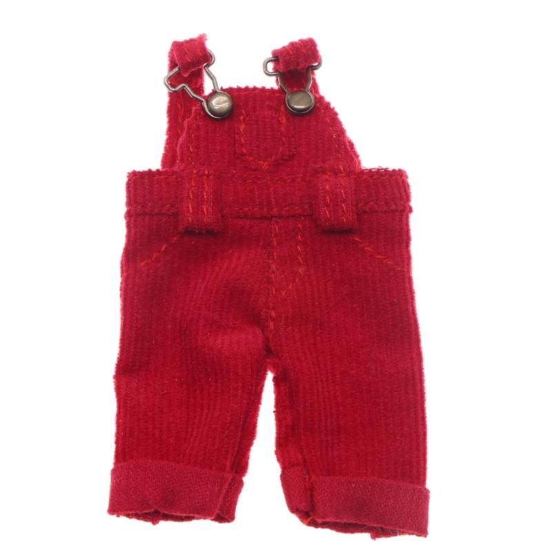 Miniature Overalls Doll Toy Clothing Washable Fabric Suspenders Pants for Toy Doll Display Decoration Doll Accessories