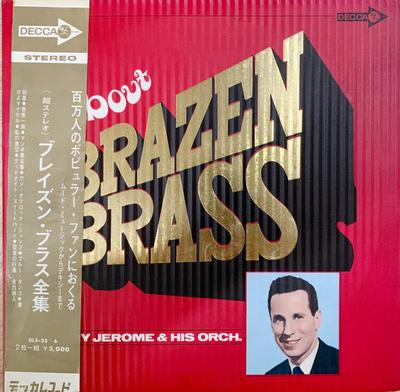 LP Record HENRY JEROME & HIS ORCHESTRA - All About Brazen Brass DLS256 DECCA 1970 Japan Jazz Used