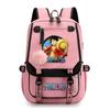 Peripheral Printed Backpack Usb Computer Bag Large Capacity School Bag Travel Bag
