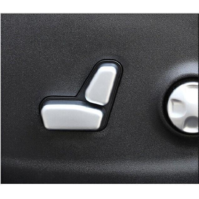 For Jeep Compass 17-2021 Matte Silver Power Seat Control Button Cover Trim 6pc
