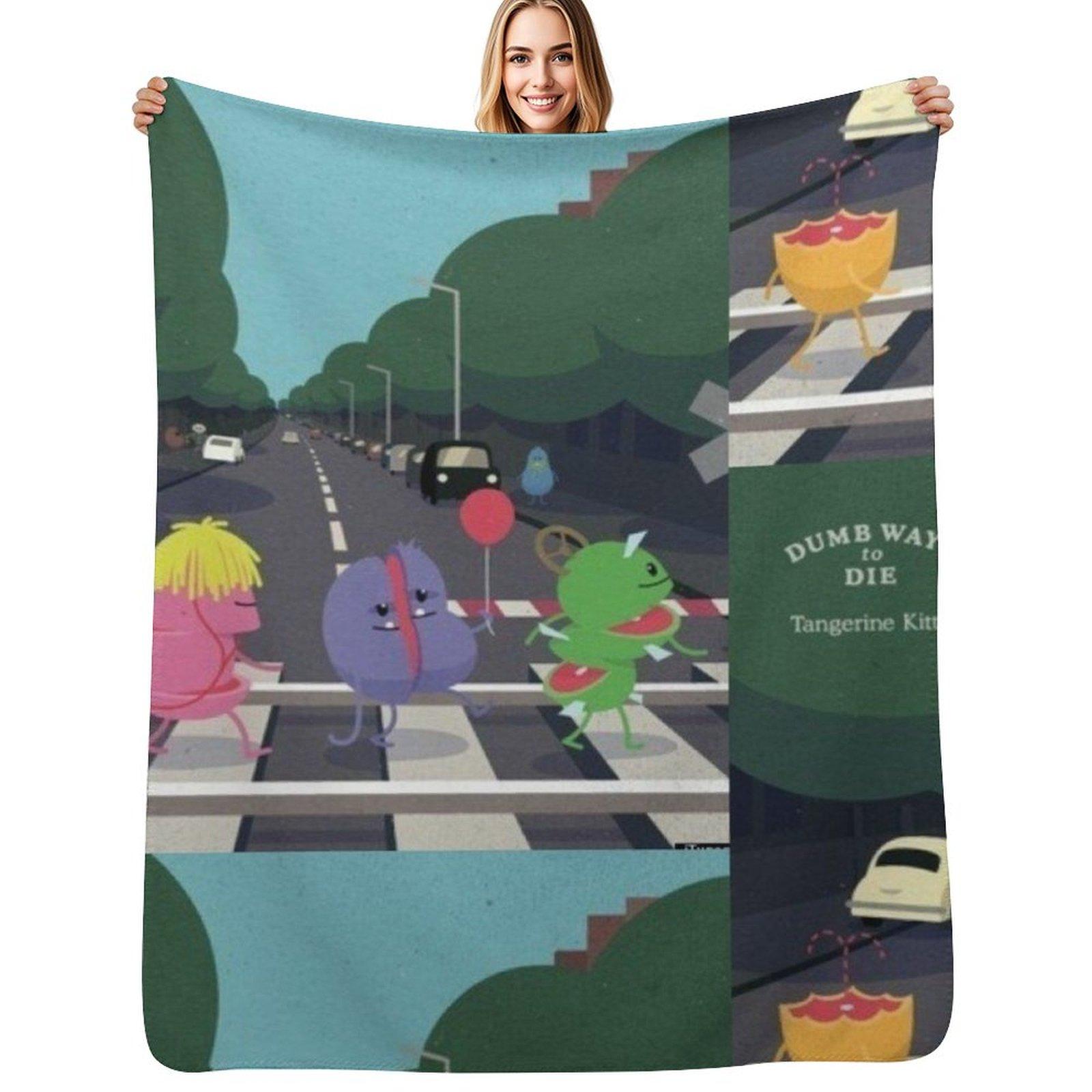 Dumb Ways To Die Throw Blanket Cozy Microfiber Throw Blanket for Home Bedroom 75x100cm