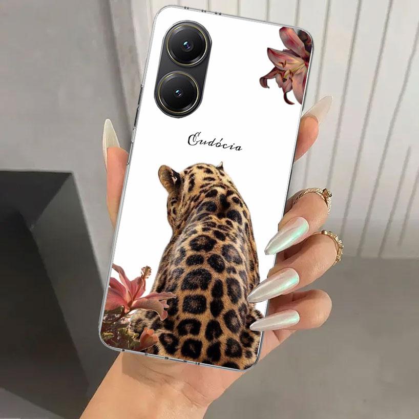 Pink Leopard Print Phone Case for Xiaomi Poco X5 X6 X7 Pro F7 Ultra M7 Redmi 15 15C 13 13C 12 12C 10 10A 10C 9 9A 9C 9T Shell Po
