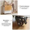 120x70x78cm Storage Table Folding Dining Table with Wheels Mobile Wood Foldable Side Table Shelf Extendable Dining Table