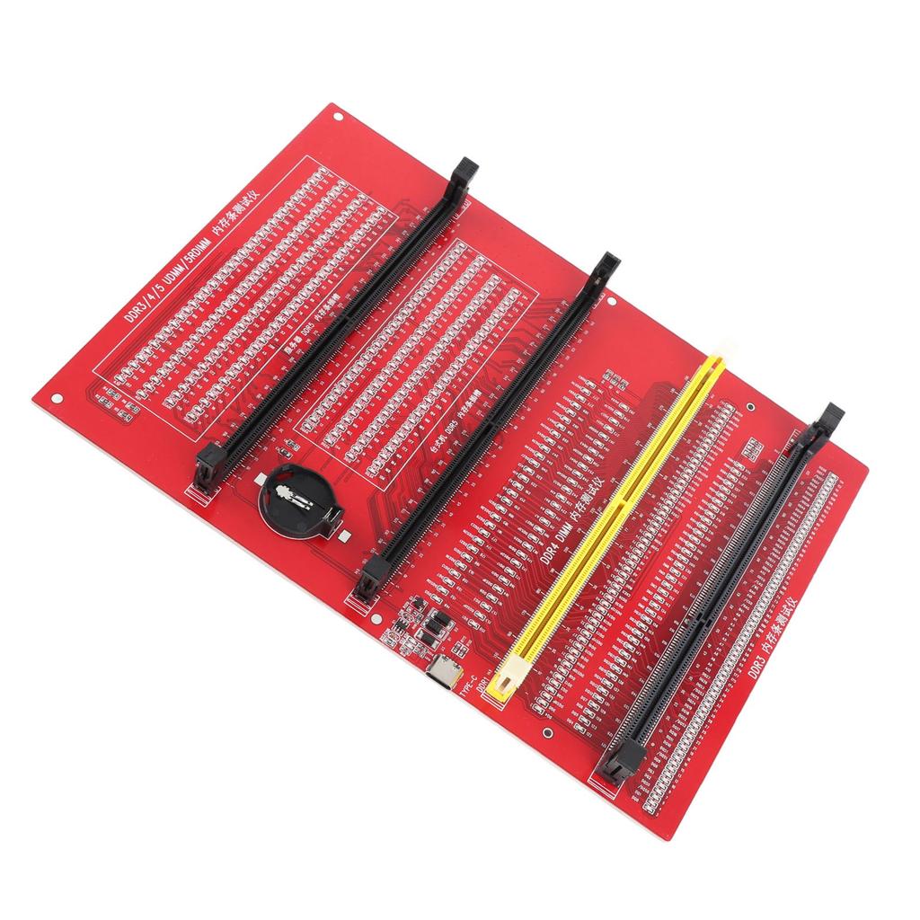 RAM Memory Diagnostic Analyzer 4 in 1 Desktop DDR3 DDR4 DDR5UDMM DDR5RDIMM Tester Card with Light