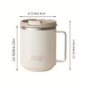 480ML  Stainless Steel Double Wall Insulated Coffee Mug With Handle Keeps Cold and Heat Thermal Mug Leak-proof Drinking Cup